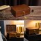 Wooden Jewelry Box with Lock & Key for Women, Medium Size Real Natural Wood Lockable Antique Organizer with Large Storage, Big Ring Compartments, Built in Necklace Hooks, Brown